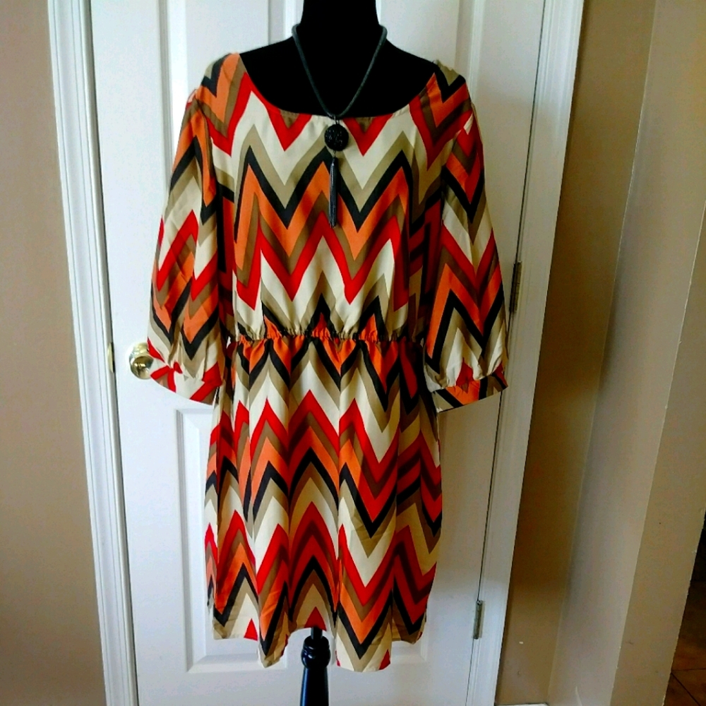 Multicolor shirt dress